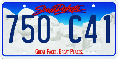 SD license plate 75OC41