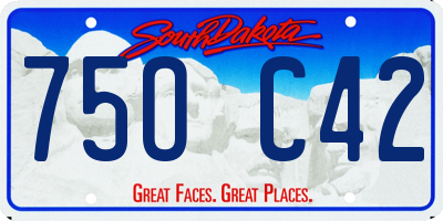 SD license plate 75OC42