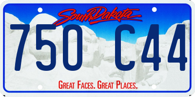 SD license plate 75OC44