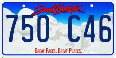 SD license plate 75OC46