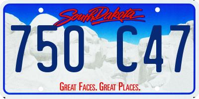SD license plate 75OC47