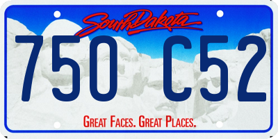SD license plate 75OC52