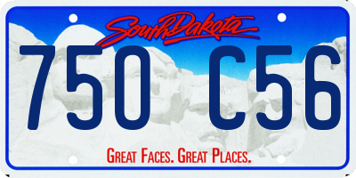 SD license plate 75OC56