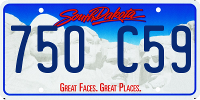 SD license plate 75OC59
