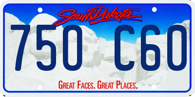 SD license plate 75OC60