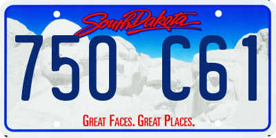 SD license plate 75OC61
