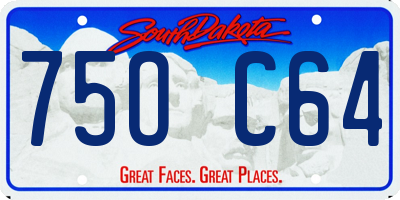 SD license plate 75OC64