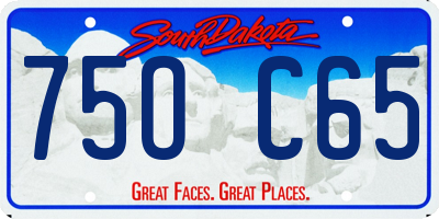 SD license plate 75OC65