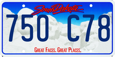 SD license plate 75OC78