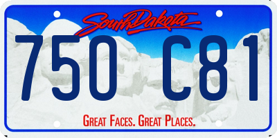 SD license plate 75OC81