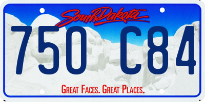 SD license plate 75OC84