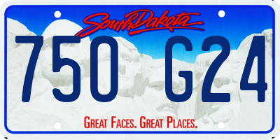SD license plate 75OG24