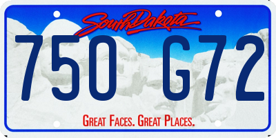 SD license plate 75OG72
