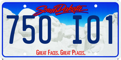 SD license plate 75OI01