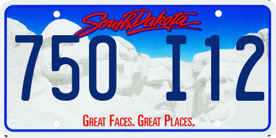 SD license plate 75OI12