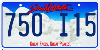 SD license plate 75OI15