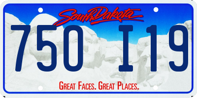 SD license plate 75OI19