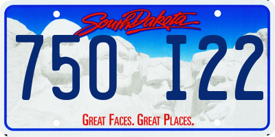 SD license plate 75OI22