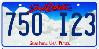 SD license plate 75OI23