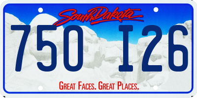 SD license plate 75OI26