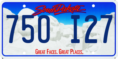 SD license plate 75OI27
