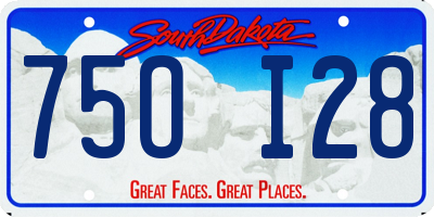 SD license plate 75OI28