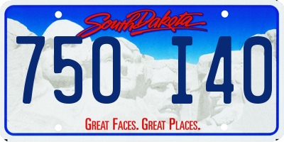 SD license plate 75OI40