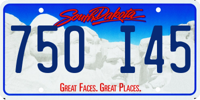 SD license plate 75OI45
