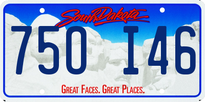 SD license plate 75OI46