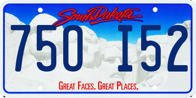 SD license plate 75OI52