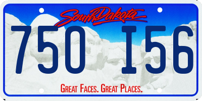 SD license plate 75OI56