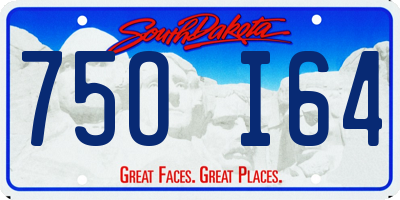 SD license plate 75OI64