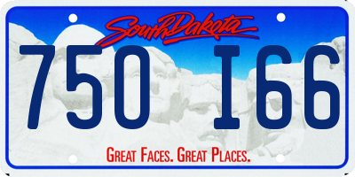 SD license plate 75OI66