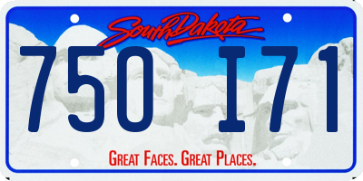 SD license plate 75OI71