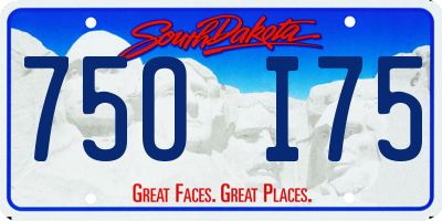 SD license plate 75OI75