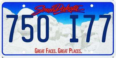 SD license plate 75OI77