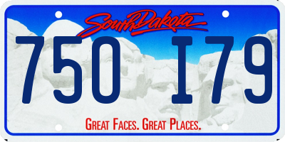 SD license plate 75OI79