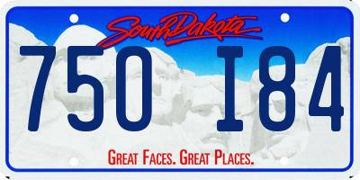 SD license plate 75OI84
