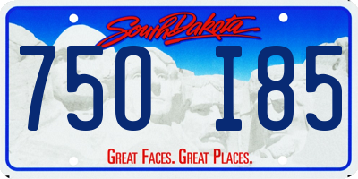 SD license plate 75OI85
