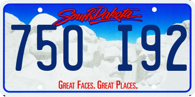 SD license plate 75OI92