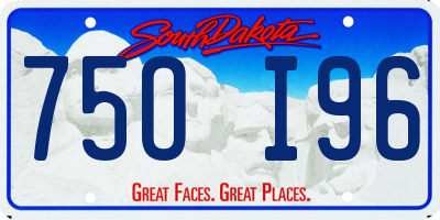 SD license plate 75OI96