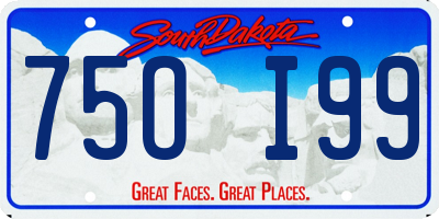 SD license plate 75OI99