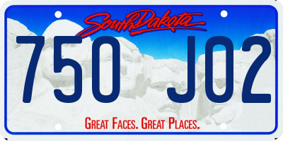 SD license plate 75OJ02