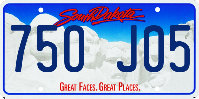SD license plate 75OJ05