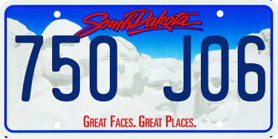 SD license plate 75OJ06