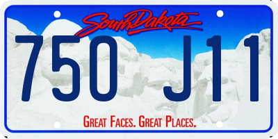 SD license plate 75OJ11