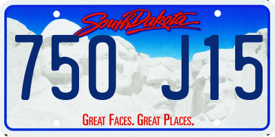 SD license plate 75OJ15
