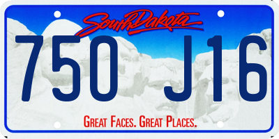 SD license plate 75OJ16