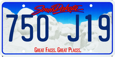 SD license plate 75OJ19