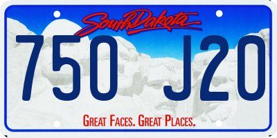 SD license plate 75OJ20